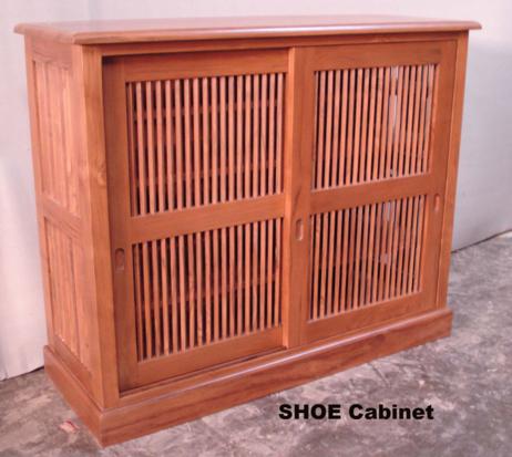 SHOE Cabinet 130x47x107 sliding slat door may 09 (close)